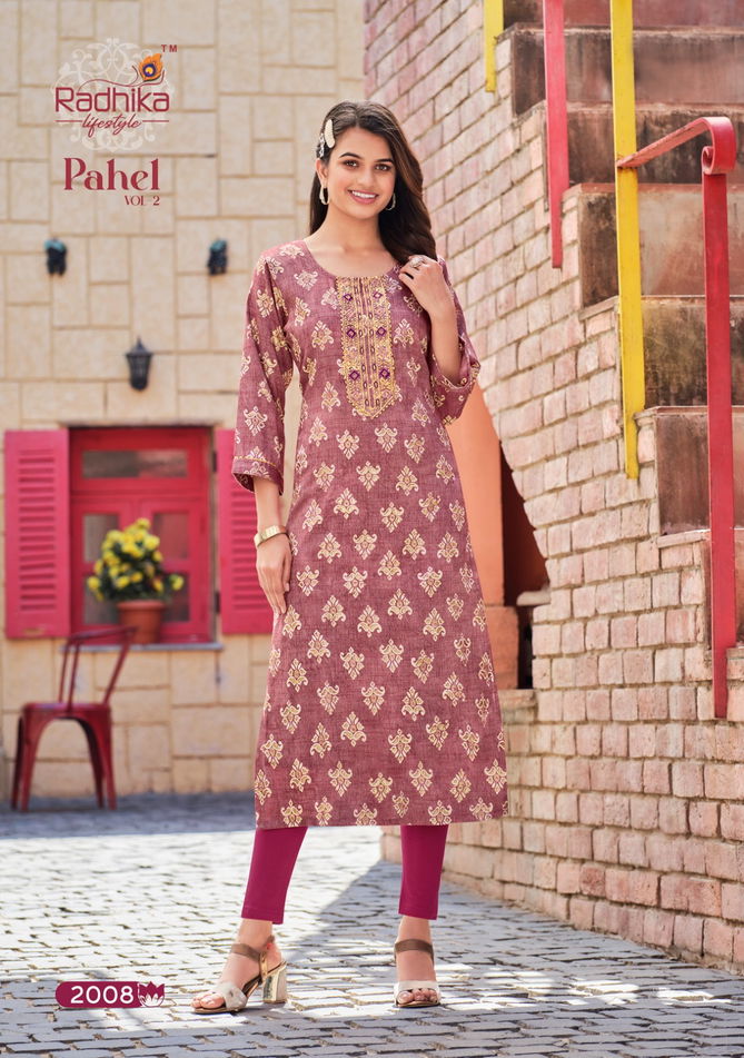 Radhika Pahel Vol 2 Ethnic Wear Wholesale Designer Kurtis Catalog